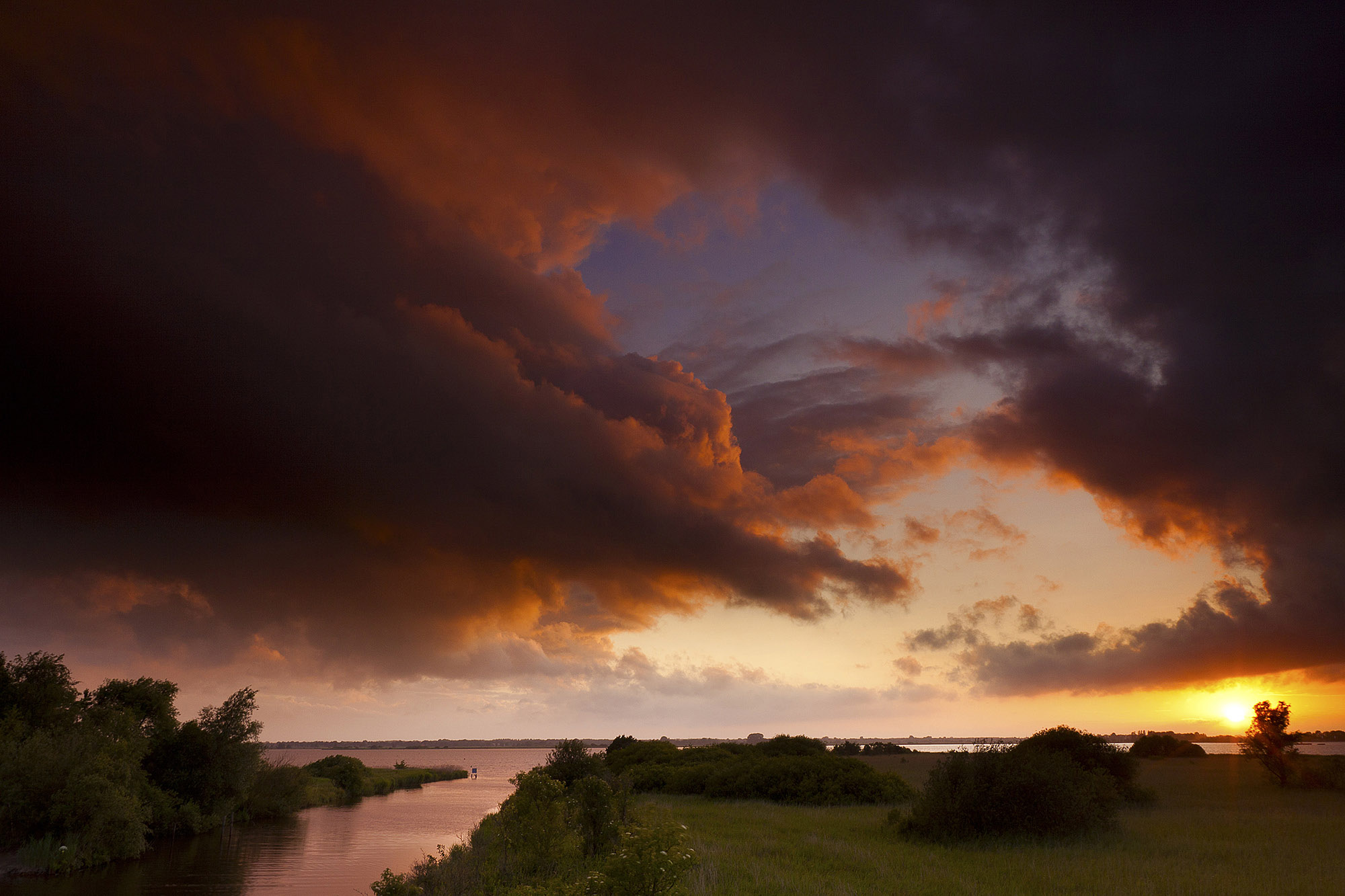 sun, sunset, photo, lake, Zuidlaardermeer, holland, the netherlands, nederland, meer, tegenlicht, 